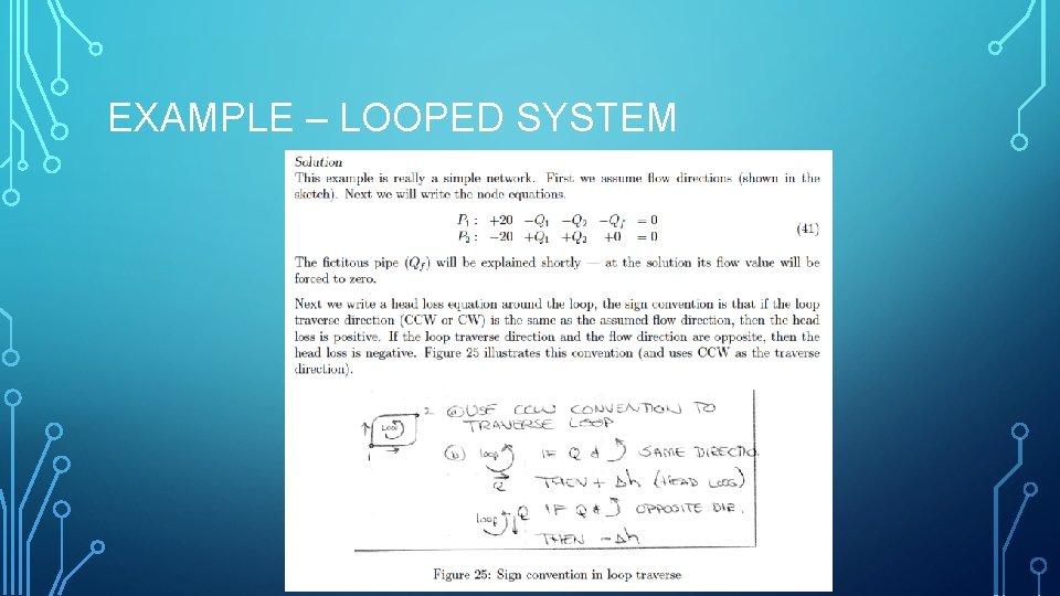 Water System Problem Loopy CE 3372 WATER SYSTEMS DESIGN LECTURE 12 HYDRAULICS