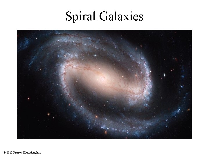 Spiral Galaxies © 2010 Pearson Education, Inc. 