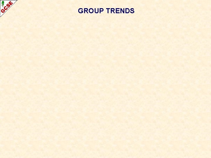 GROUP TRENDS GROUP TRENDS