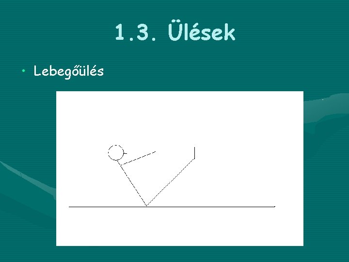 1. 3. Ülések • Lebegőülés 