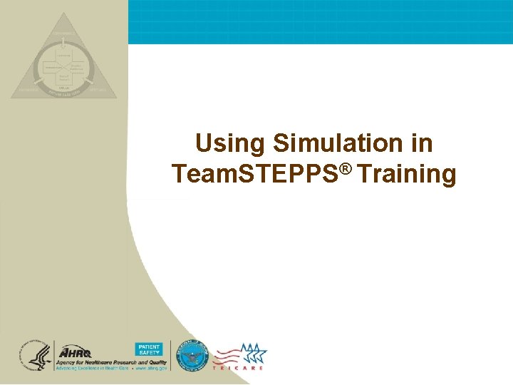 Using Simulation in Team. STEPPS® Training 