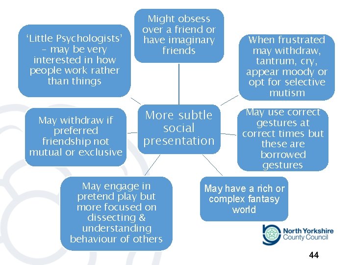 ‘Little Psychologists’ – may be very interested in how people work rather than things ‘Little Psychologists’ – may be very interested in how people work rather than things