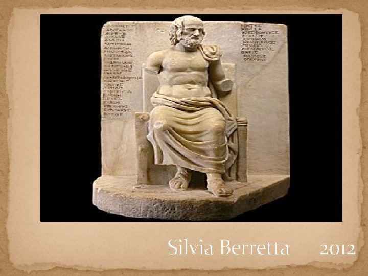 Silvia Berretta 2012 Silvia Berretta 2012
