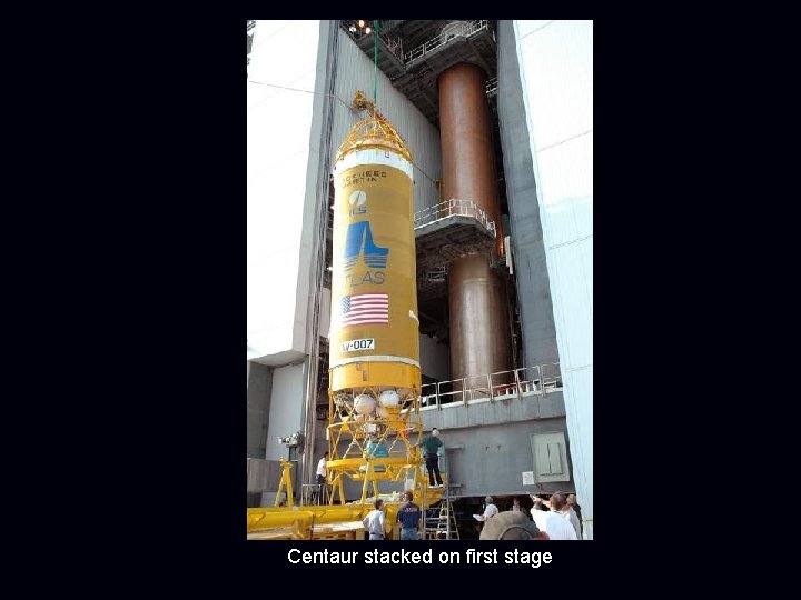 Centaur stacked on first stage 