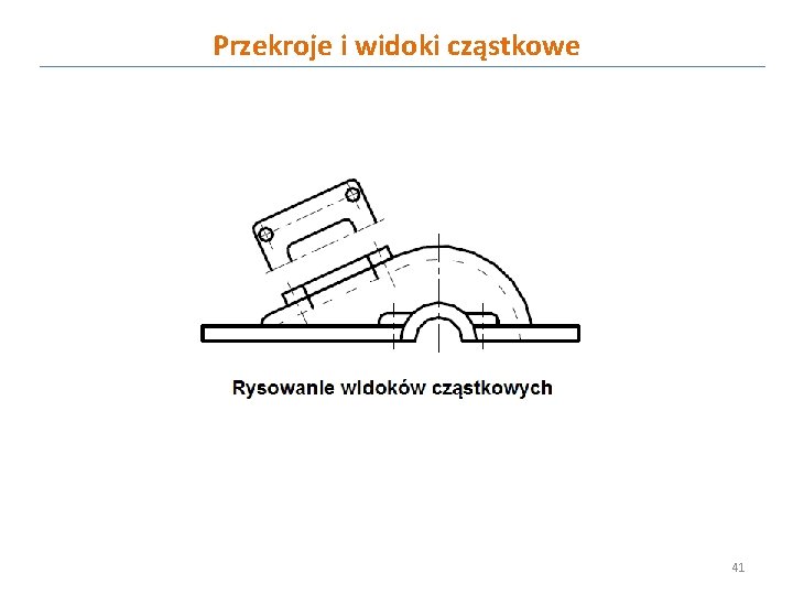 Przekroje i widoki cząstkowe 41 