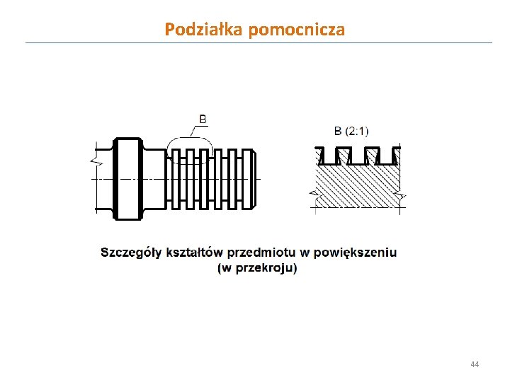 Podziałka pomocnicza 44 