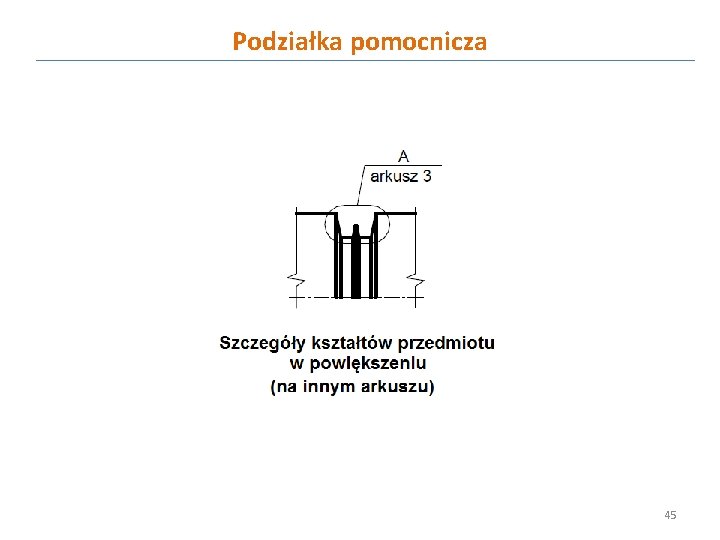 Podziałka pomocnicza 45 