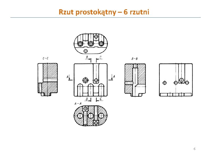 Rzut prostokątny – 6 rzutni 6 
