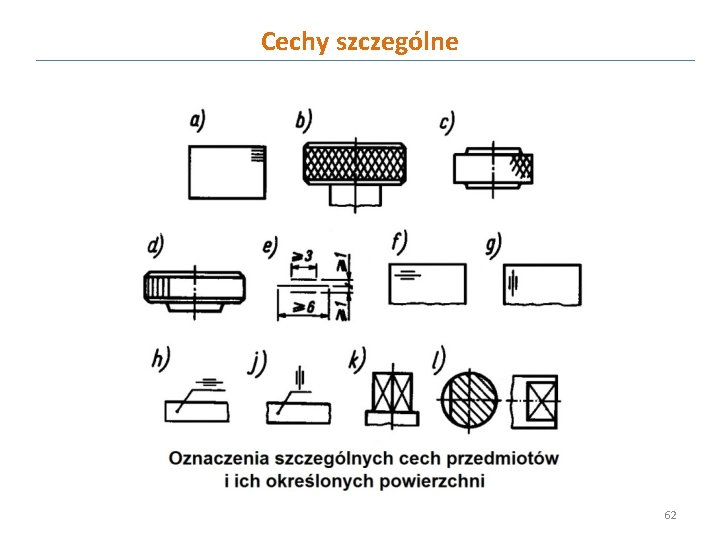 Cechy szczególne 62 