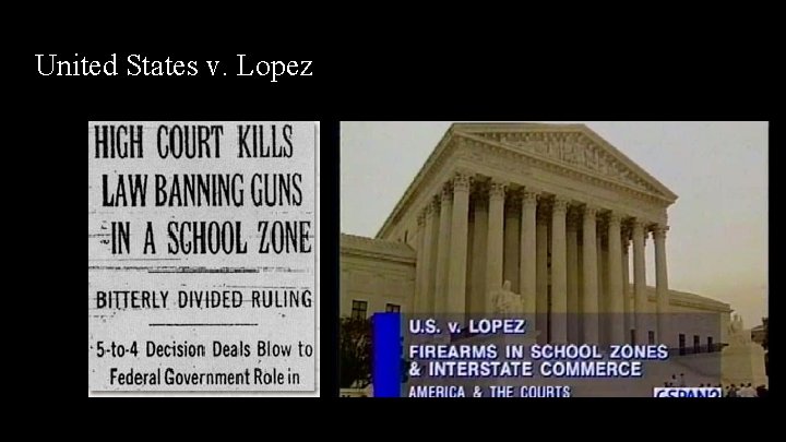 United States v. Lopez United States v. Lopez