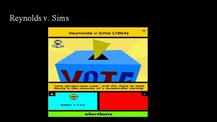 Reynolds v. Sims Reynolds v. Sims