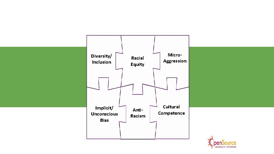 The Pieces to Solve the Puzzle Diversity/ Inclusion Racial Equity Implicit/ Unconscious Bias Anti.