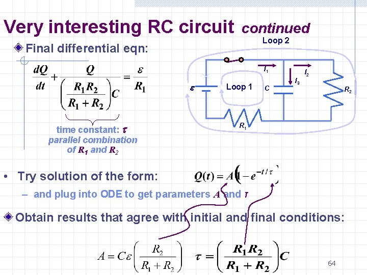 Lecture 6 First Order Circuits I Linear Timeinvariant