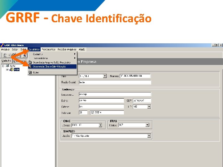 GRRF - Chave Identificação 