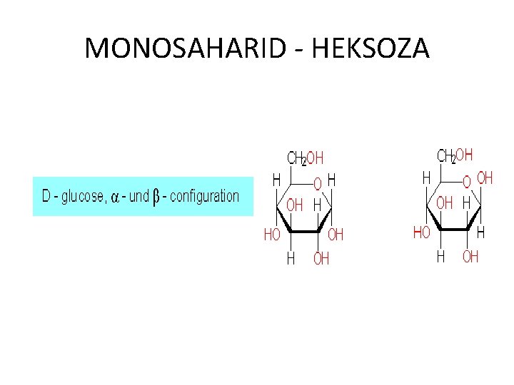 MONOSAHARID - HEKSOZA 