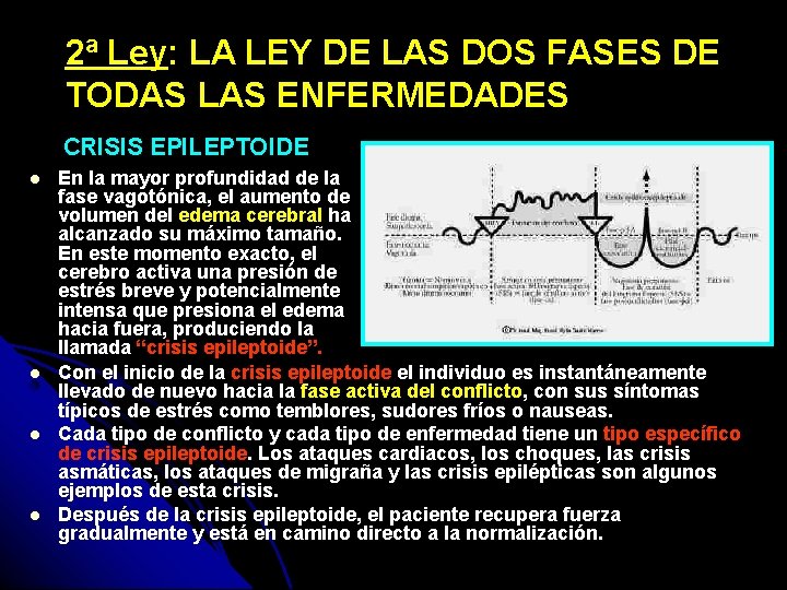 2ª Ley: LA LEY DE LAS DOS FASES DE TODAS LAS ENFERMEDADES CRISIS EPILEPTOIDE