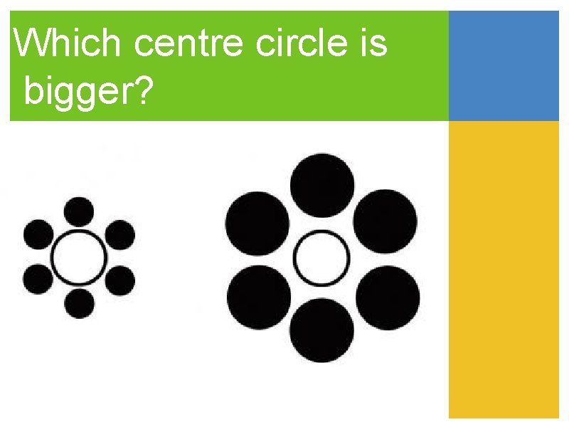Which centre circle is bigger? 