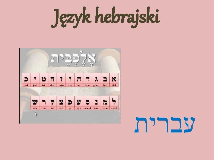 Język hebrajski עברית 