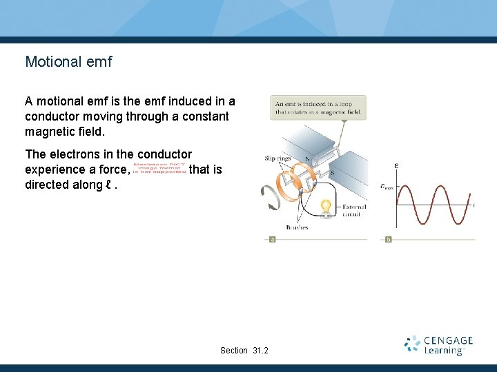 Motional emf A motional emf is the emf induced in a conductor moving through