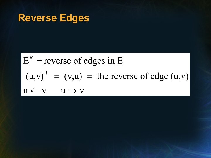 Reverse Edges 