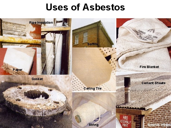 Uses of Asbestos Pipe Insulation Soffits Fire Blanket Paper Gasket Cement Sheets Ceiling Tile