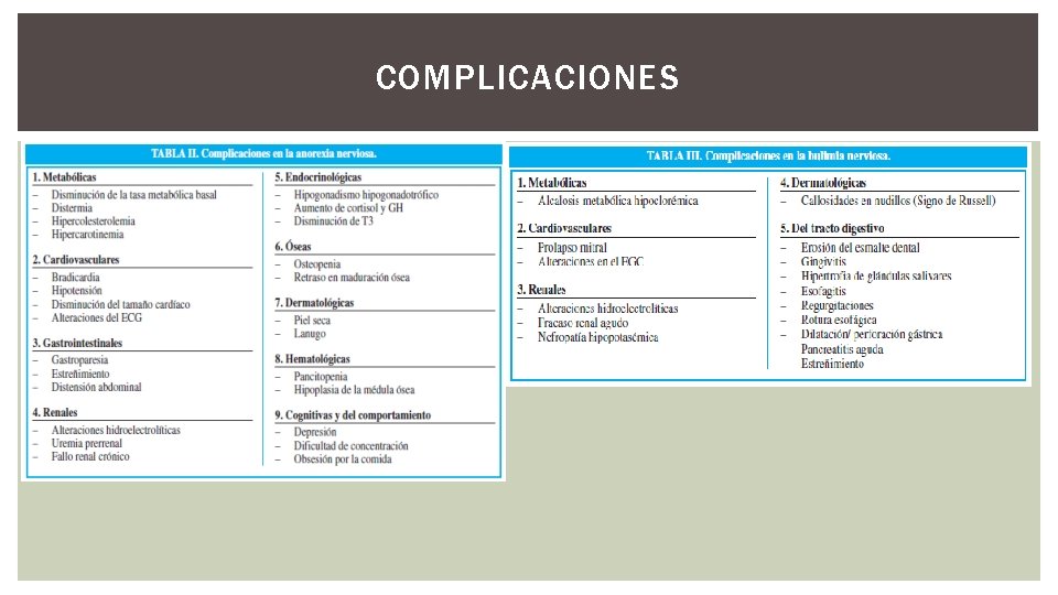 COMPLICACIONES 