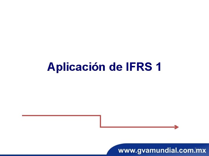 Aplicación de IFRS 1 3 Aplicación de IFRS 1 3