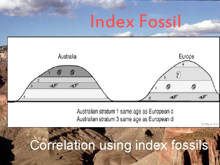 Index Fossil Correlation using index fossils 