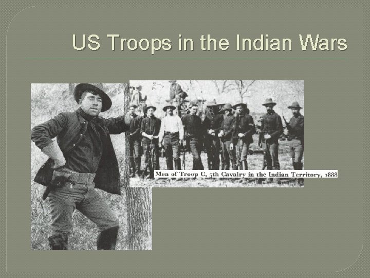 US Troops in the Indian Wars 