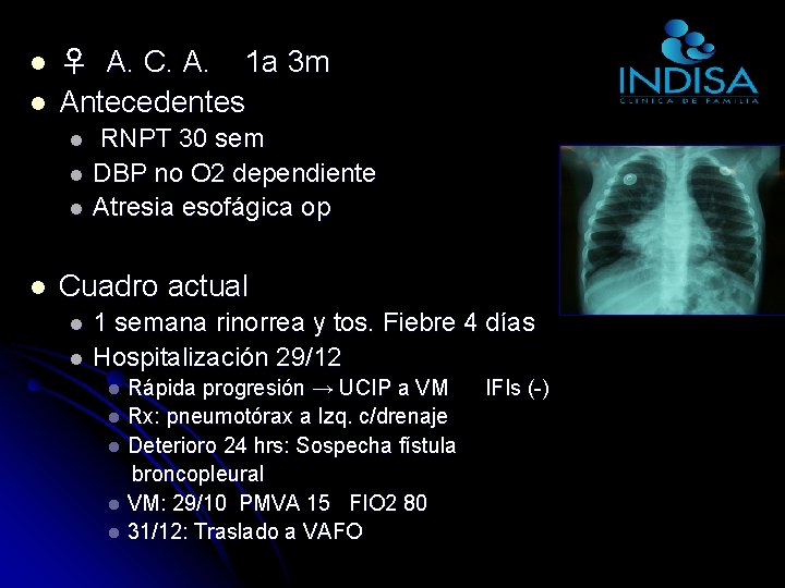 l l ♀ A. C. A. 1 a 3 m Antecedentes l l RNPT