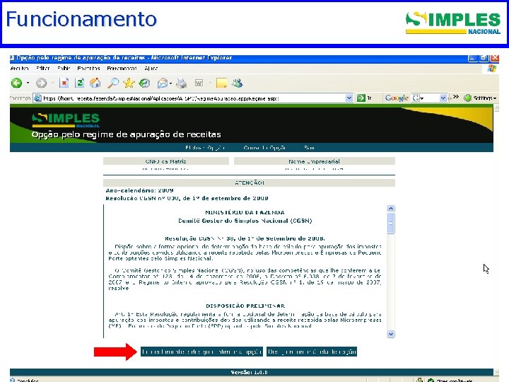 Funcionamento. Fundamentação legal 