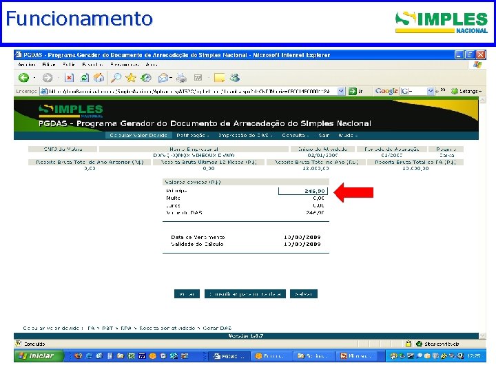 Funcionamento. Fundamentação legal 