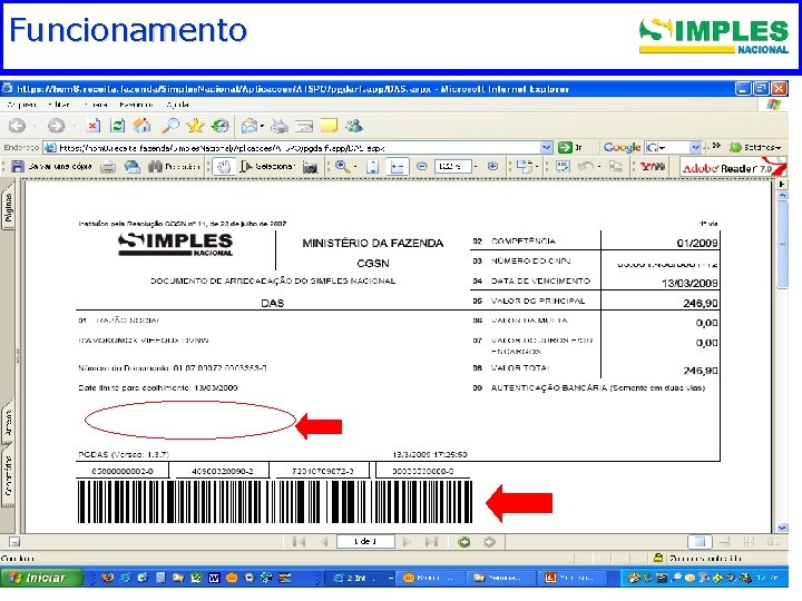 Funcionamento. Fundamentação legal 