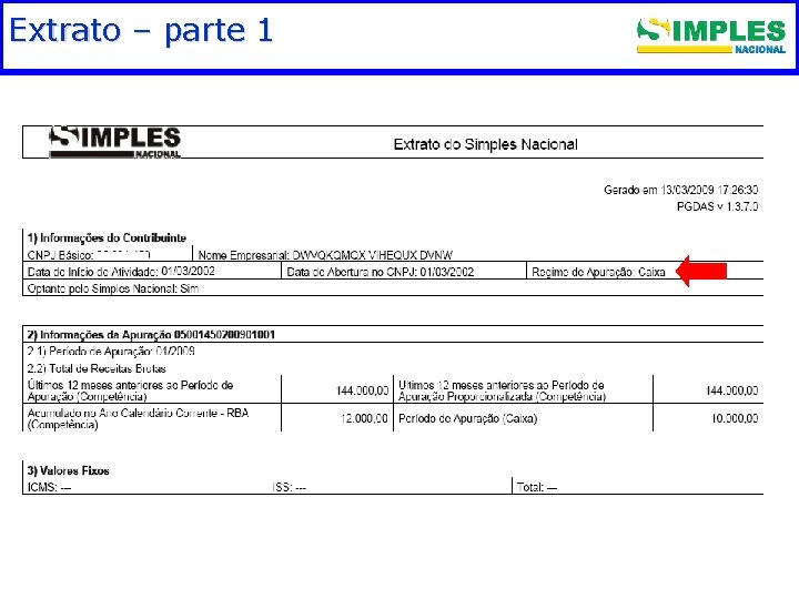 Extrato – parte. Fundamentação 1 legal 