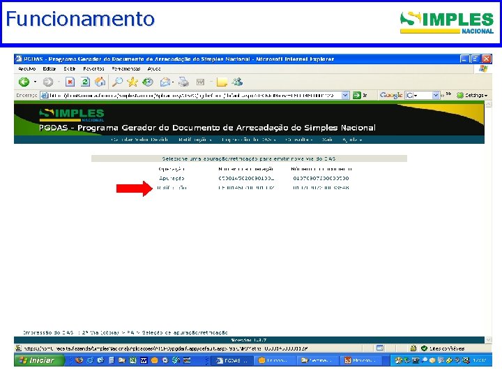 Funcionamento. Fundamentação legal 