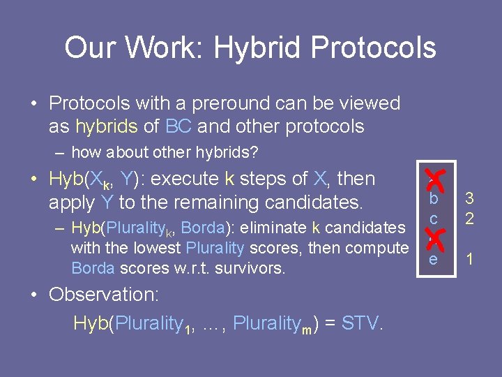 Our Work: Hybrid Protocols • Protocols with a preround can be viewed as hybrids Our Work: Hybrid Protocols • Protocols with a preround can be viewed as hybrids