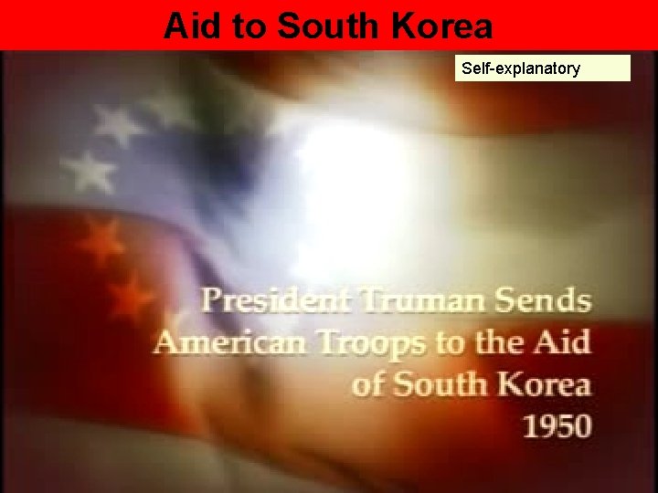 Aid to South Korea Self-explanatory 