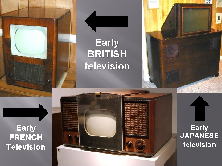 Early BRITISH television Early FRENCH Television Early JAPANESE television 