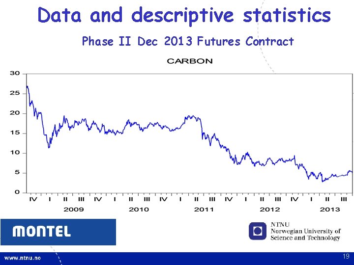 Data and descriptive statistics Phase II Dec 2013 Futures Contract 19 Data and descriptive statistics Phase II Dec 2013 Futures Contract 19