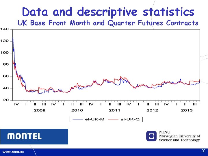 Data and descriptive statistics UK Base Front Month and Quarter Futures Contracts 20 Data and descriptive statistics UK Base Front Month and Quarter Futures Contracts 20