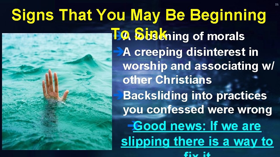 Signs That You May Be Beginning To èA Sink loosening of morals èA creeping Signs That You May Be Beginning To èA Sink loosening of morals èA creeping