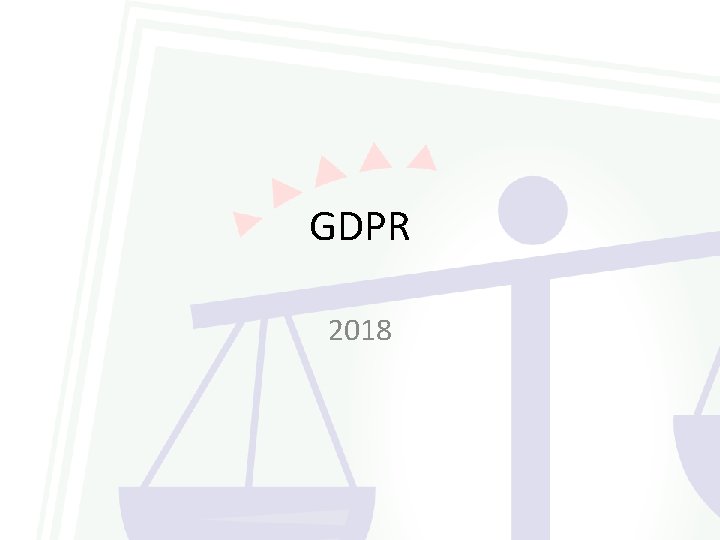 GDPR 2018 