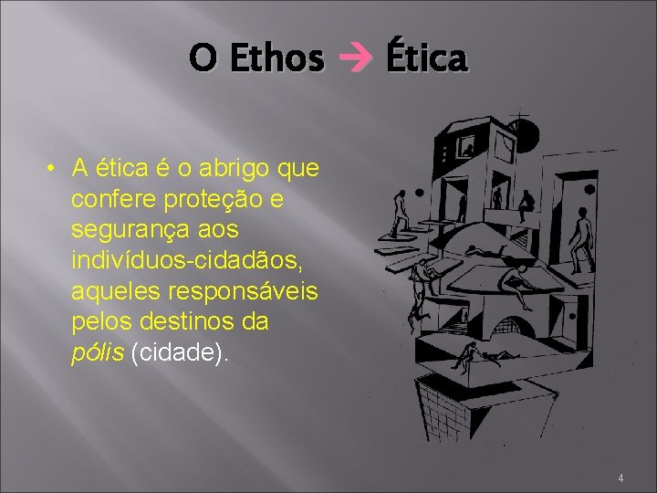 O Ethos Ética • A ética é o abrigo que confere proteção e segurança