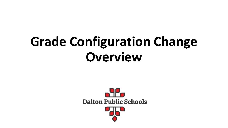 Grade Configuration Change Overview 