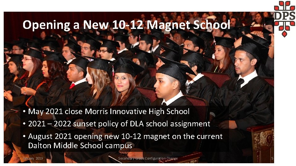 Opening a New 10 -12 Magnet School • May 2021 close Morris Innovative High