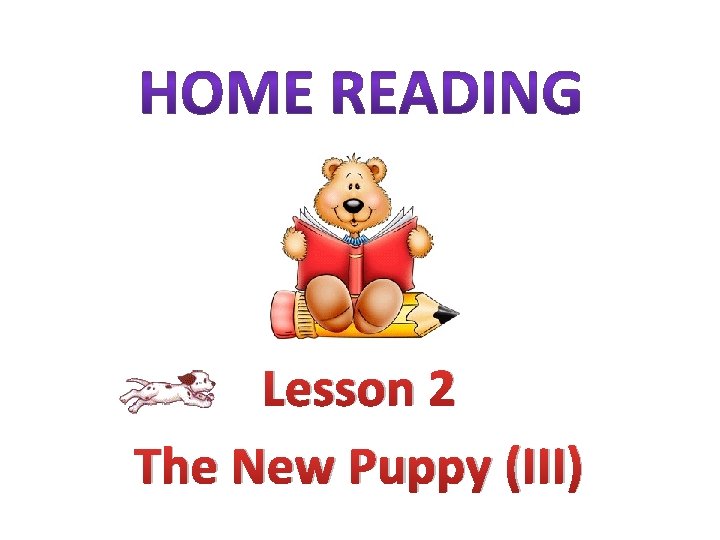 Lesson 2 The New Puppy (III) 