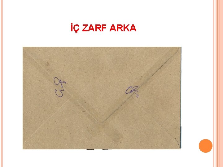 İÇ ZARF ARKA 