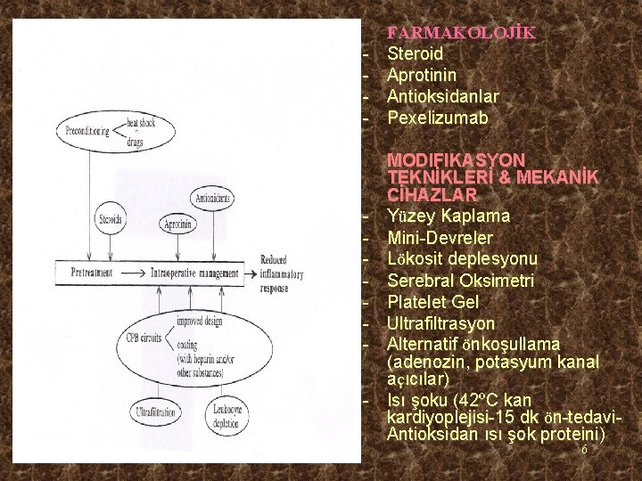 - - FARMAKOLOJİK Steroid Aprotinin Antioksidanlar Pexelizumab MODIFIKASYON TEKNİKLERİ & MEKANİK CİHAZLAR Yüzey Kaplama