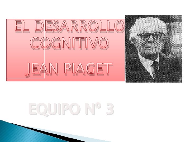 EL DESARROLLO COGNITIVO JEAN PIAGET EQUIPO Nº 3 