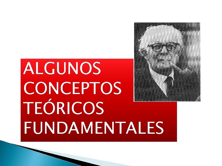 ALGUNOS CONCEPTOS TEÓRICOS FUNDAMENTALES 